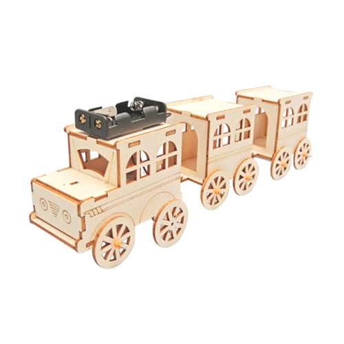 Toddmomy DIY Holzspielzeug Zug für Holz Modell Bausatz Pädagogisches Stem Set Unbehandeltes Holz für Kreatives und Geburtstagsgeschenke von Toddmomy