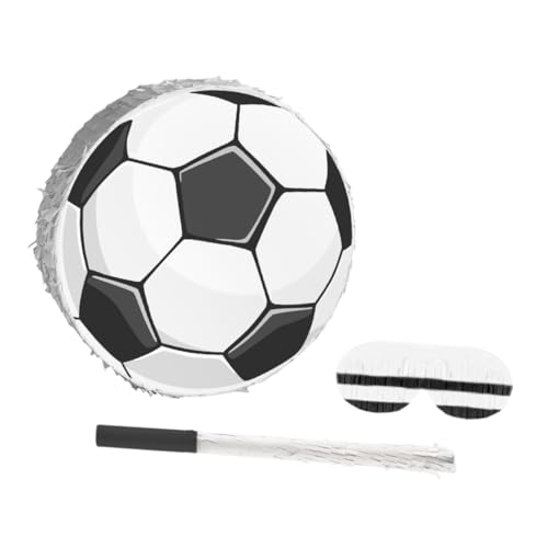 Toddmomy Fußball Pinata mit Schlagstab und Augenbinde Robuste Pappe Bunte Krepppapier Deko Papierkonfetti für Geburtstagsfeiern und Sport Mottopartys Toddmomy Fußball Pinata mit Schlagstab und Augenbinde Robuste Pappe Bunte Krepppapier Deko Papierkonfetti für Geburtstagsfeiern und Sport Mottopartys von Toddmomy