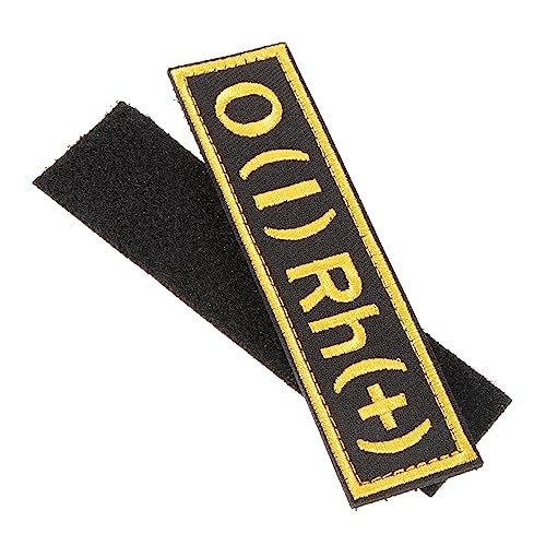Toddmomy Gestickte Blutdichtung vom Blut benutzerdefinierte Patches Flicken für Bekleidung Nähen bestickt gestickte Flecken für Kleidung Blutgruppen-Patch für Kleidung Nylon von Toddmomy