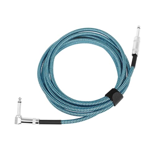 Toddmomy Gitarre Verbindungskabel Geflochtenes Gitarrenkabel mit Rauschunterdrückung für Gitarre Bass und Effektpedale Langanhaltende Audioverbindung für Klare Klangqualität von Toddmomy