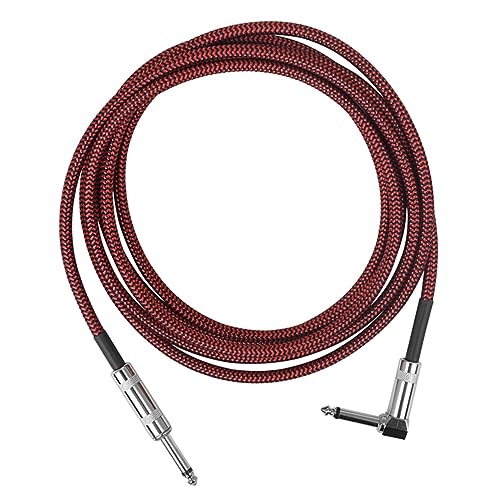 Toddmomy Gitarren Patch Kabel Audioanschluss Gewebtes Anschlusszubehör für Musikinstrumente Vielseitig Einsetzbar Kompatibel mit Gitarren Stabiler Signalübertragung von Toddmomy
