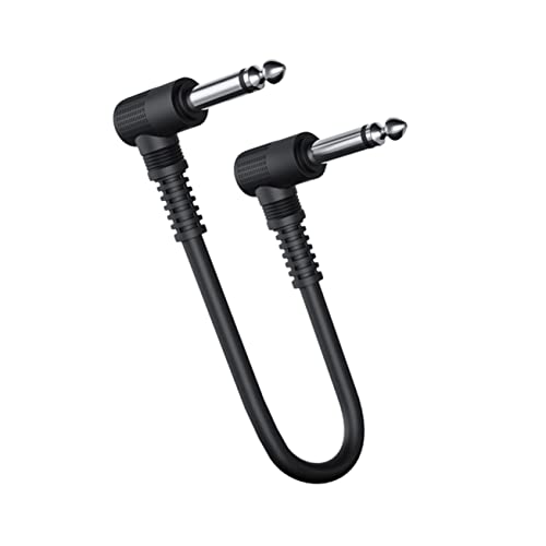 Toddmomy Gitarrenkabel Schwarz Klinkenstecker Für Bass Effektpedale Abgeschirmt Hervorragende Klangqualität Optimal Für Musikinstrumente von Toddmomy