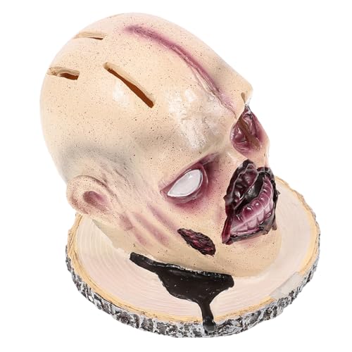 Toddmomy Gruseliges Zombie Kopf Küchenschneiderhalter Halloween Tischdekoration Multifunktionaler Messerständer für Sicheres und Ordentliches Kochen von Toddmomy