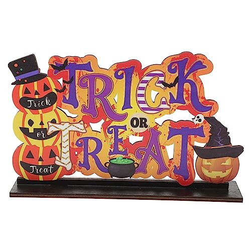 Toddmomy Halloween Tischschild Aus Holz Dekorative Tischdekoration Für Halloween Party Leichtes Und Witziges Tischdekor Für Unvergessliche Fotos Und Festliche von Toddmomy