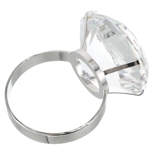 Toddmomy Hochzeitsset -requisitenring Der Ring Deko Gefälschte Eheringe Gefälschter Ring Desktop-ornament Gefälschter Ehering Verlobungsringe Für Frauen Künstliche Eheringe Glas Transparent von Toddmomy
