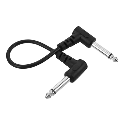 Toddmomy Kabel Für Elektrische Gitarre Patchkabel Gitarrenpedale Gitarrenverstärker Spiralkabel Audiokabel E-gitarren-eingangsbuchse Gitarreninstrument Kabelprüfer Ernie Kupferkern Black von Toddmomy