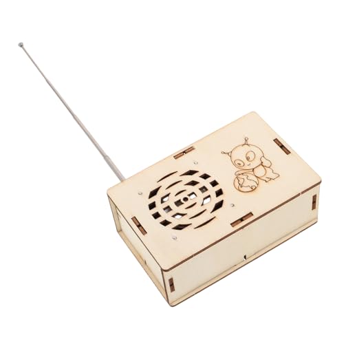 Toddmomy Kinderradio Stem-wissenschaftskits Für Holzbausätze Für Bauspielzeug Aus Holz Zum Bauen Von Stielen DIY -sprecher DIY-Kits Für Metall Khaki von Toddmomy