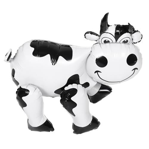 Toddmomy Kuh Luftballons Cartoon Ballon für Partys Geburtstagsfeiern Hochzeiten Übergroße Deko mit Kuhmotiv für Farm Thema Feiern Spaß für Groß von Toddmomy