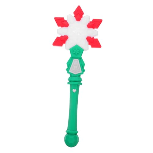 Toddmomy LED Schneeflocken Zauberstab Grün Leuchtender Weihnachts Zauberstab für Prinzessin Kostüm Cosplay Party Zubehör Einfach zu Bedienen Tragbar für Geburtstage und Festliche Anlässe von Toddmomy