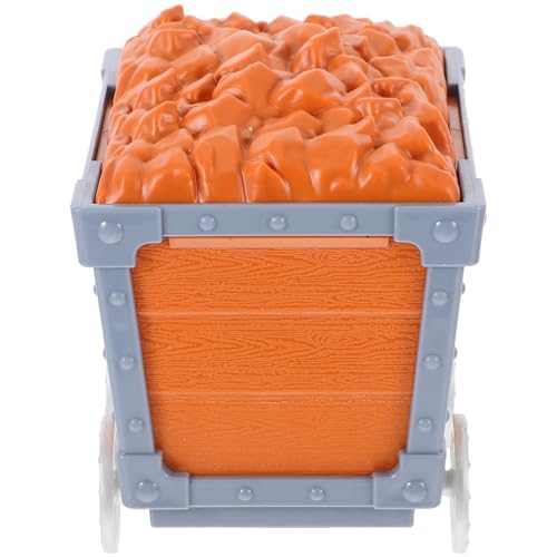 Toddmomy Mineralautospielzeug Multifunktionales Bergbau Robustes Aufbewahrungsspielzeug Schatzkiste Mini -Schatzkiste für Plastik Orange von Toddmomy