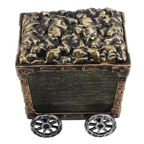 Toddmomy Mineralautospielzeug für Geschenkidee kreatives Festliche Dekoration Bergbau Spielzeugauto-Organizer Schatzkiste aus Kunststoff Plastik von Toddmomy