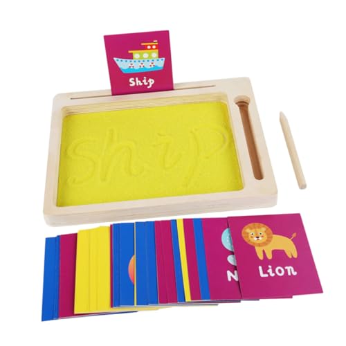 Toddmomy Montessori Sandspielzeug Set und Sandmalerei Schreib und Zeichenbrett für Vorschulkinder Feinmotorik Kreatives Lernen und Sensorisches von Toddmomy