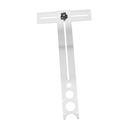 Toddmomy Multifunktionaler Keramikfliesen Loch Locator mit Universalem Maßstab für Präzises Bohren in Fliesen Marmor Glas Robustes für Professionelle Bohrhilfe von Toddmomy