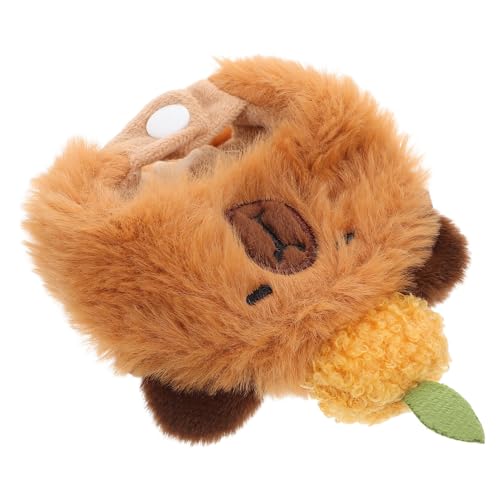 Toddmomy Plüsch Meerschweinchen Puppenhut Kuscheliges Tierkostüm für Puppen Weicher Halloween Kopfschmuck für Rollenspiele Kreatives Outfit für Puppen Spielspaß und Verkleidung von Toddmomy