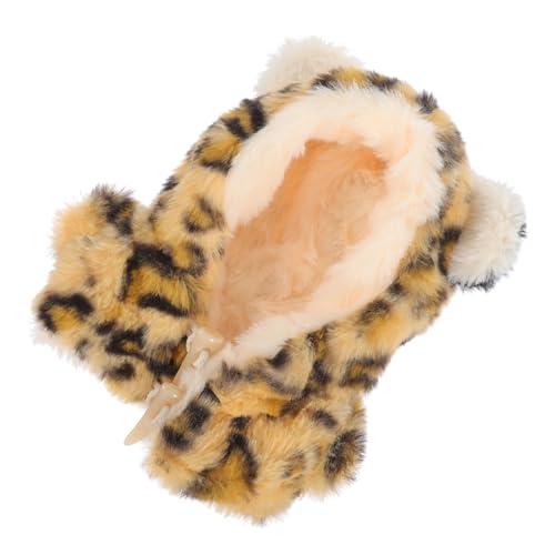 Toddmomy Plüschbär Kleidung Austauschbare Hoodie für Stofftiere Leopardmuster Flexibles Material Kreatives für Puppen Outfits von Toddmomy