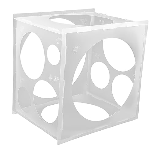 Toddmomy Praktische Abnehmbare Ballongrößenmessbox aus Robustem Material Einfach zu Bedienen Platzsparend Lagerbar für Geburtstags Hochzeits und Babyparty Dekorationen von Toddmomy