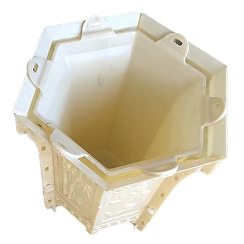 Toddmomy Praktische Sechseckige DIY Blumentopfform aus Stabilem Kunststoff Vielseitig für Epoxidharz Beton und Bastelarbeiten Einfach zu Reinigen für Kreative Pflanzengefäße und Dekoideen von Toddmomy