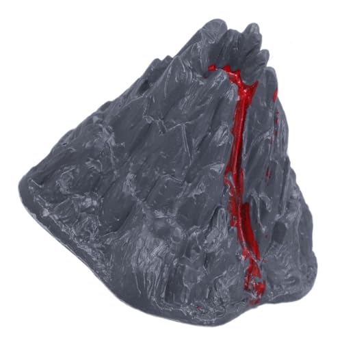 Toddmomy Realistisches Vulkanmodell mit Lava Miniatur für Sandtisch und Landschaftsbau Wetterfest Vielseitig Einsetzbar als Tischdekoration von Toddmomy