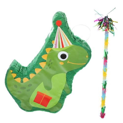 Toddmomy Teiliges Dinosaurier Pinata Grün mit und Tassel Partyspiel und Fotorequisite Neuartige Pinata Dekoration für Geburtstage Festivals und Silvesterfeiern von Toddmomy