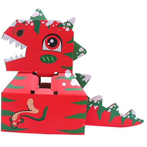 Toddmomy Tragbare Selbstgemacht Dinosaurier Karton Kasten für Kinder Kreatives Bastelspielzeug Rollenspiel Zubehör Farbige Pappschachtel für Cosplay Einzigartiges von Toddmomy