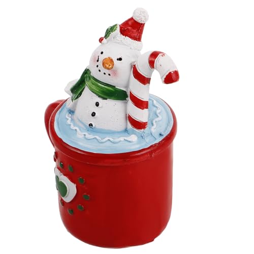 Toddmomy Weihnachtsdekorationen für Schnee LED Urlaub weihnachtliches tablettdekor Pastell weihnachtsfest weihnachtsfigur weihnachtstischdekoration winterdekoration Harz von Toddmomy