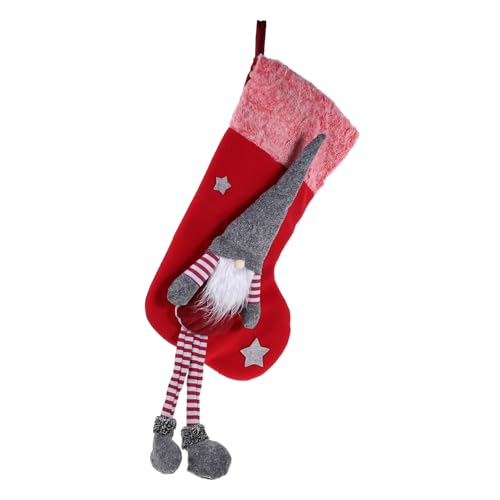 Toddmomy Weihnachtsstrumpf Mit Beinen Dekorativer Weihnachtsbaum Geschenktüte Kuscheliger Nikolausstrumpf Für Wand Als Weihnachtsdeko Oder Geschenktüte von Toddmomy