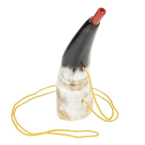 Toddmomy Wikingerhorn-Spielzeug, Natürliches Trompetenhorn-Spielzeug, Jubelnde Party-Requisite für Kinder im Freien, Mehrfarbig, 19,6 cm (zufällige Farbe) von Toddmomy