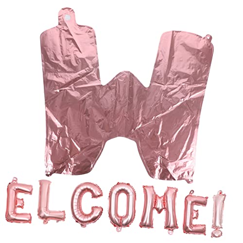 Toddmomy Willkommensballon Roségold Welcome Folienballons für Schulanfang Geburtstagsfeiern und Hochzeiten Dekoration für Willkommenspartys und Fotohintergründe von Toddmomy