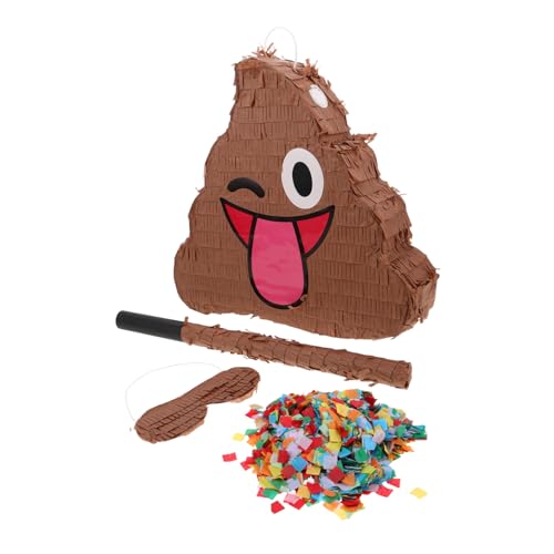 Toddmomy Witzige Poop Piñata mit Augenmaske und Konfetti für Erwachsene Lustige Partyspiele Geburtstagsdeko und Poop Party Zubehör Zufällige Farbe Toddmomy Witzige Poop Piñata mit Augenmaske und Konfetti für Erwachsene Lustige Partyspiele Geburtstagsdeko und Poop Party Zubehör Zufällige Farbe von Toddmomy
