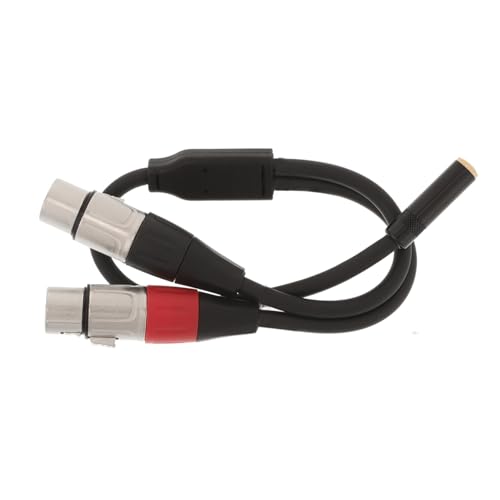 Toddmomy Xlr Y Splitter Adapter Stereo Xlr Buchse Abgeschirmt Minimalisiert Interferenzen Kompatibel mit Audiogeräten Y Förmiges Design für Flexibles von Toddmomy