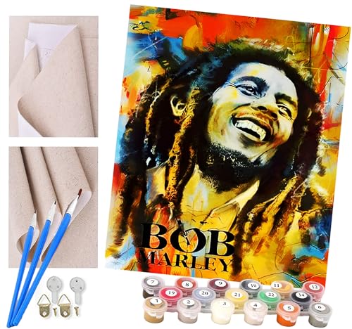 Malen nach Zahlen Kits Erwachsene und Kinder DIY Digitales Ölgemälde Geschenk Kits Vorgedruckte Leinwand Kunst Dekoration -Aquarell Sänger Film Bob Man 16 * 20 Zoll Malen nach Zahlen Kits Erwachsene und Kinder DIY Digitales Ölgemälde Geschenk Kits Vorgedruckte Leinwand Kunst Dekoration -Aquarell Sänger Film Bob Man 16 * 20 Zoll von ToeTs