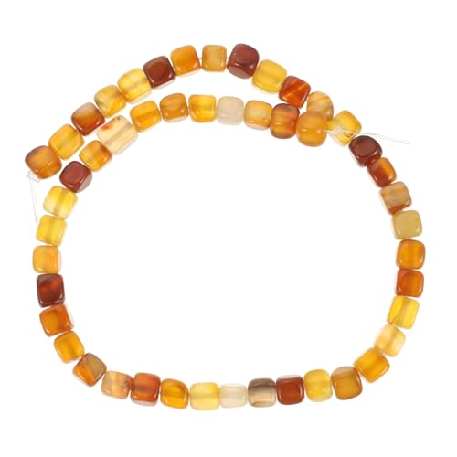1 Saite Achatperlen Transparente Quadratische Diy Spacerperlen für Armbänder Lose Bastelperlen für Schmuckherstellung für Handarbeiten und 1 Saite Achatperlen Transparente Quadratische Diy Spacerperlen für Armbänder Lose Bastelperlen für Schmuckherstellung für Handarbeiten und von Tofficu