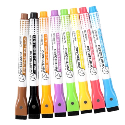 1 Satz Magnetische Abwischbare Whiteboard Marker Radierbare Stifte Für Klassenzimmer Benutzerfreundliche Tafelstifte Mit Wasserbasierter Für Zuhause Und Büro 8 Stück von Tofficu