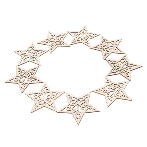 1 Satz Unfertige Holzsterne Für Bastelprojekte Diy Sternanhänger Zum Bemalen Und Dekorieren Für Hochzeiten Feste Und Handarbeiten 50 Stück 1 Satz Unfertige Holzsterne Für Bastelprojekte Diy Sternanhänger Zum Bemalen Und Dekorieren Für Hochzeiten Feste Und Handarbeiten 50 Stück von Tofficu