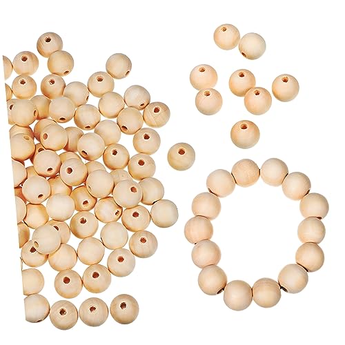 100 Stück Diy Holzperlen mit Löchern Handwerksperlen für Schmuckherstellung Langlebig und Vielseitig für Projekte 100 Stück Diy Holzperlen mit Löchern Handwerksperlen für Schmuckherstellung Langlebig und Vielseitig für Projekte von Tofficu