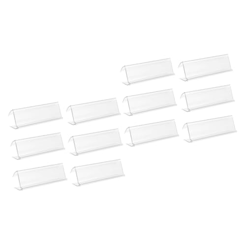 2 Sätze Preisdisplay Halter Für Regale Transparent Multifunktional Wiederverwendbar Für Supermärkte Einzelhandel Und Ausstellungen Breit Stabil Und Langlebig 6 Stücke * 2 von Tofficu