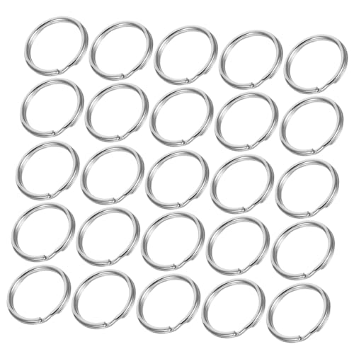 200 Stück Runde Geteilte Schlüsselringe, Robuste Schlüsselanhängerverschlüsse Aus Edelstahl, Flache Schlüsselanhängerringe Für Bastelarbeiten, Diy-projekte, Organisation Von 200 Stück Runde Geteilte Schlüsselringe, Robuste Schlüsselanhängerverschlüsse Aus Edelstahl, Flache Schlüsselanhängerringe Für Bastelarbeiten, Diy-projekte, Organisation Von von Tofficu