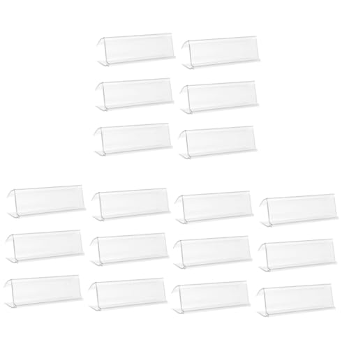 3 Sätze Preisetikettenhalter Aus Transparente Preisschild Halter Für Regale Vielseitig Einsetzbar Supermärkten Restaurants Und Installieren Und Platzsparend 6 Stücke * 3 von Tofficu