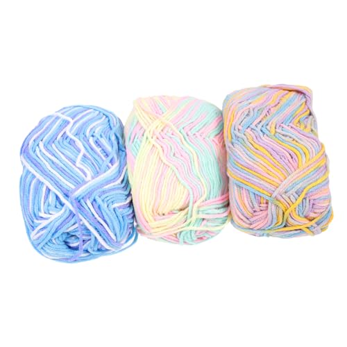 3Stücke Baumwollgarn für Häkel und Strickprojekte Professionelles Häkelgarn Sommerlotus für DIY Schals und Pullover 3Stücke Baumwollgarn für Häkel und Strickprojekte Professionelles Häkelgarn Sommerlotus für DIY Schals und Pullover von Tofficu