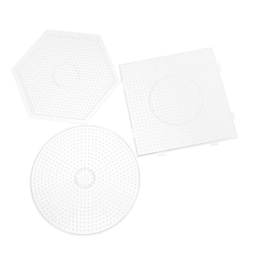 3Stücke Kunststoff Pegboards für DIY Sicherung Perlen Bretter Formen für Basteln Fördert Fantasie und Geschicklichkeit 3Stücke Kunststoff Pegboards für DIY Sicherung Perlen Bretter Formen für Basteln Fördert Fantasie und Geschicklichkeit von Tofficu