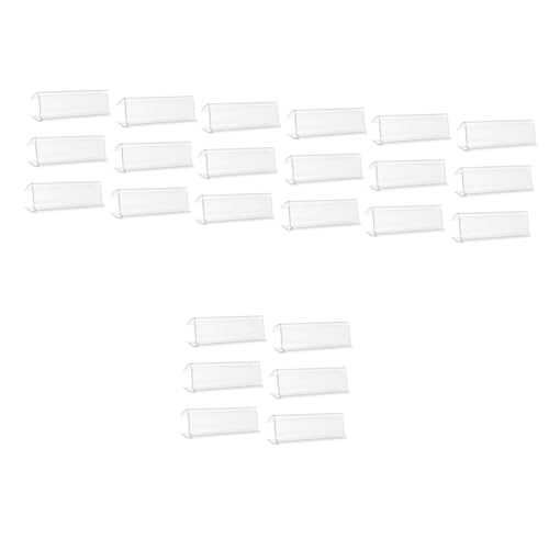 4 Sätze Preisetikettenhalter Aus Strapazierfähigem Transparente Preisschild Cliphalter Für Supermärkte Geschäfte Und Werbeaktionen Optimal Für Informationsanzeigen 6 Stück * 4 von Tofficu