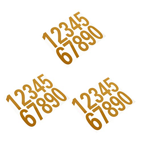 4 Sätze Reflektierende Nummernaufkleber für Briefkästen und Türen mit Selbstklebend für Hausnummern Installieren 4 Sätze Reflektierende Nummernaufkleber für Briefkästen und Türen mit Selbstklebend für Hausnummern Installieren von Tofficu