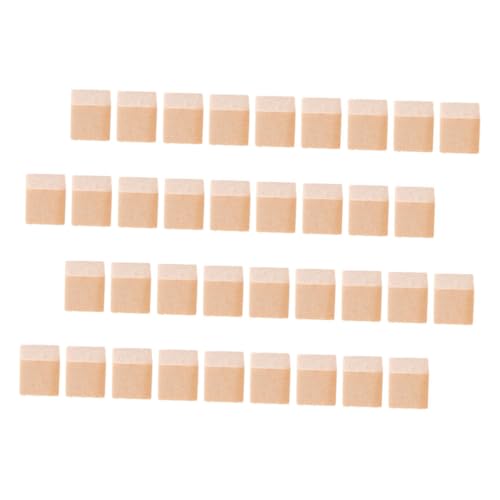 50 Stück Unfertige Holzwürfel: Mini-holzblöcke Zum Basteln Von Kinderspielzeug, Quadratische Holzblöcke Für Handgefertigte Dekoration Und Diy-projekte von Tofficu