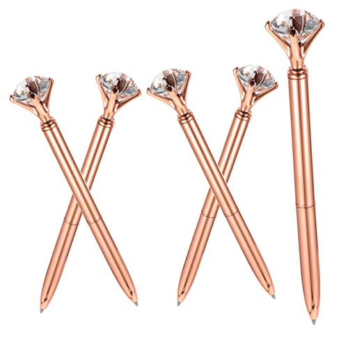 5Stücke Teiliges Strass Kugelschreiber Ergonomisches Design Kreative und Schicke Stifte für Büro und Zuhause Hochwertige Schreibqualität mit Schnelltrocknender von Tofficu
