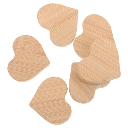 6 Stück Teiliges Diy Holz Herzset Unbehandelte Holzstückchen für Bastelarbeiten für Heimdekoration und Natürliche Holzmaterialien und Erwachsene 6 Stück Teiliges Diy Holz Herzset Unbehandelte Holzstückchen für Bastelarbeiten für Heimdekoration und Natürliche Holzmaterialien und Erwachsene von Tofficu