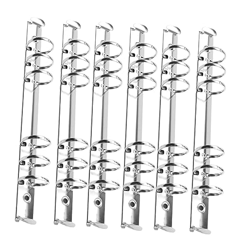 6Stücke Metall Ringbuch Clips Binder Ringe für Lose Silberfarben Langlebig und Rostfrei für Scrapbooking Bürobedarf und Notizen 6Stücke Metall Ringbuch Clips Binder Ringe für Lose Silberfarben Langlebig und Rostfrei für Scrapbooking Bürobedarf und Notizen von Tofficu