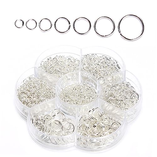 Biegeringe Silberne Sprungringe für Schmuckherstellung für Armbänder und DIY Bastelprojekte Biegeringe Silberne Sprungringe für Schmuckherstellung für Armbänder und DIY Bastelprojekte von Tofficu