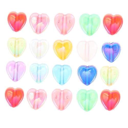 Herzform Acryl Perlen für Diy Schmuckherstellung Spacer Beads für Armbänder für Bastelprojekte Herzform Acryl Perlen für Diy Schmuckherstellung Spacer Beads für Armbänder für Bastelprojekte von Tofficu