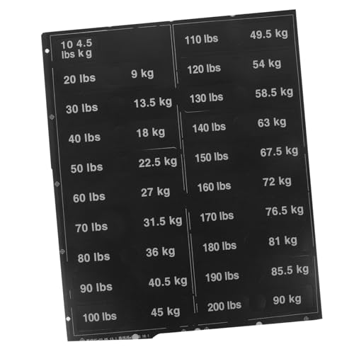 Tofficu 1 Blatt Gewichtsetikett Große Aufkleber Etiketten Übung Schilderaufkleber Für Fitnessgeräte Gewichtsaufkleber Gewichtetes Blocketikett Aufklebernummern Black Pvc Selbstklebend Tofficu 1 Blatt Gewichtsetikett Große Aufkleber Etiketten Übung Schilderaufkleber Für Fitnessgeräte Gewichtsaufkleber Gewichtetes Blocketikett Aufklebernummern Black Pvc Selbstklebend von Tofficu