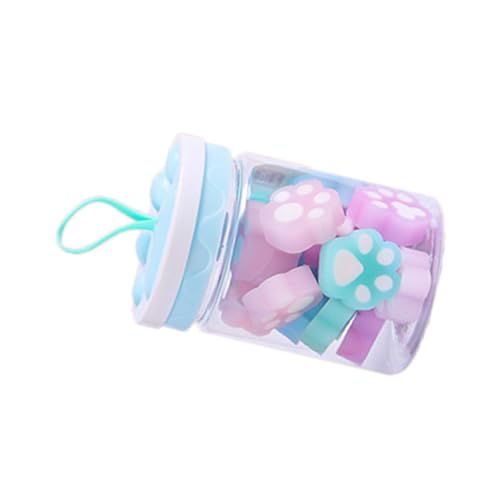 Tofficu 1 Karton Bunte Radiergummis für Cartoon Katzenpfoten Design Leuchtende Farben Farbige Schulradiergummis für Schüler Kunstprojekte Schreibwaren Geschenkidee Zufällige Farbe Tofficu 1 Karton Bunte Radiergummis für Cartoon Katzenpfoten Design Leuchtende Farben Farbige Schulradiergummis für Schüler Kunstprojekte Schreibwaren Geschenkidee Zufällige Farbe von Tofficu